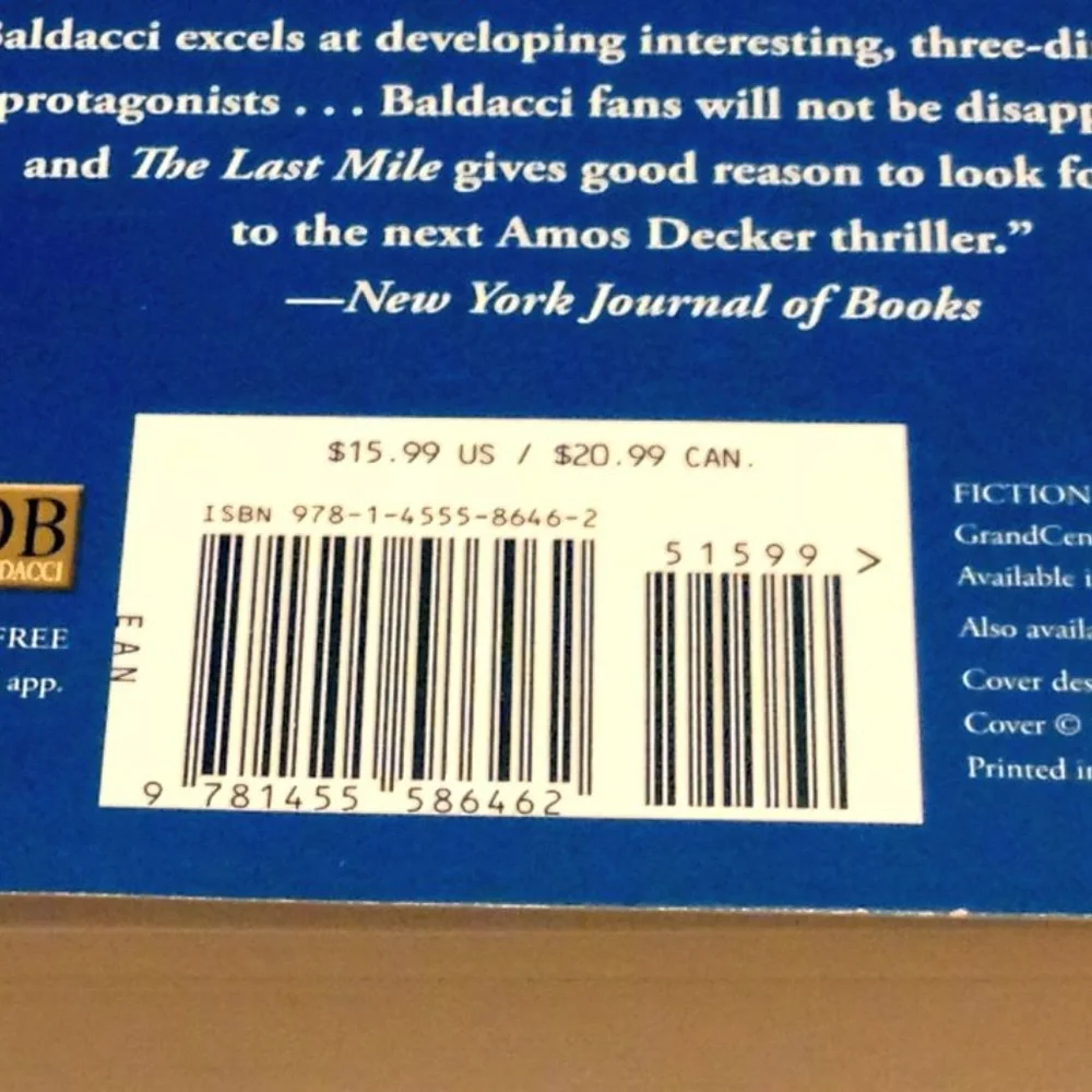 3 for $10 book sale! Thriller - The Last Mile, Baldacci